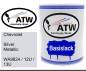 Preview: Chevrolet, Silver Metallic, WA9824 / 12U / 13U: 1L Lackdose, von ATW Autoteile West.